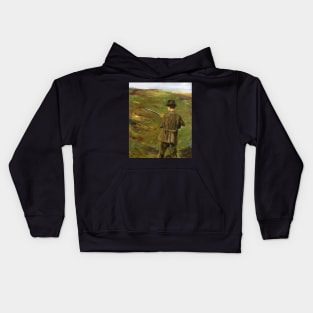 a hunter in the dunes 1914 - Max Liebermann Kids Hoodie